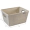 Simplify Storage Bin, Plastic, Beige, 13 in H, 10.8 in W, 13 in L 25434-FEJ - alternate 3